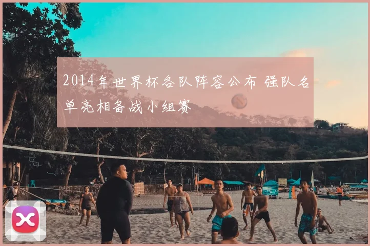 2014年世界杯各队阵容公布 强队名单亮相备战小组赛